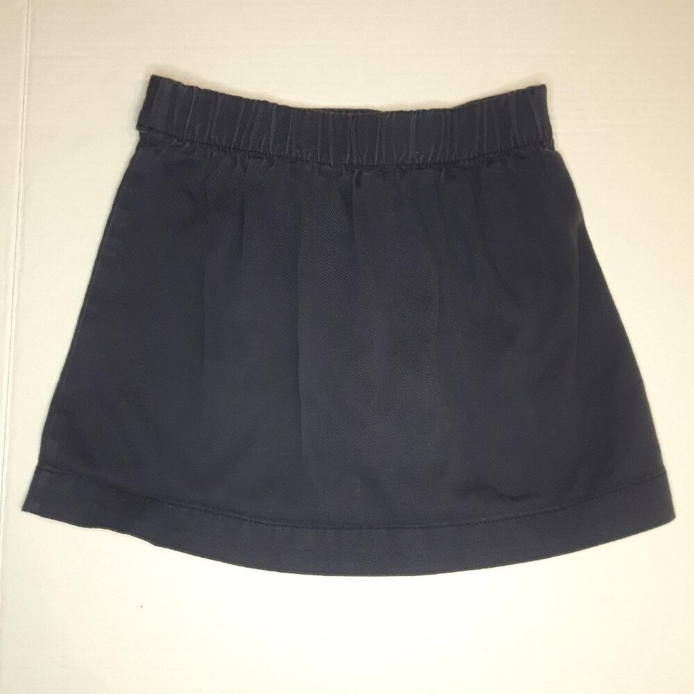 Old Navy Girls Uniform Skort Skirt Shorts Navy Blue size S (6-7) - Picture 3 of 4